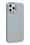 Mey İthalat®  iPhone 12 Pro Max Kılıf Asya Deri Silikon - Sierra Blue