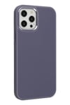 Mey İthalat®  iPhone 12 Pro Max Kılıf Asya Deri Silikon - Mor