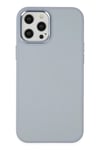 Mey İthalat®  iPhone 12 Pro Max Kılıf Asya Deri Silikon - Sierra Blue