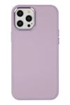 Mey İthalat®  iPhone 12 Pro Max Kılıf Asya Deri Silikon - Lila