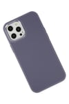Mey İthalat®  iPhone 12 Pro Max Kılıf Asya Deri Silikon - Mor