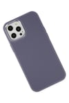 Mey İthalat®  iPhone 12 Pro Max Kılıf Asya Deri Silikon - Mor