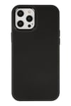 Mey İthalat®  iPhone 12 Pro Max Kılıf Asya Deri Silikon - Siyah