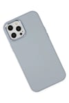 Mey İthalat®  iPhone 12 Pro Max Kılıf Asya Deri Silikon - Sierra Blue