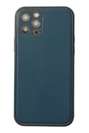 Mey İthalat®  iPhone 12 Pro Max Kılıf Coco Deri Silikon Kapak - Mavi