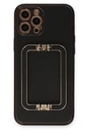 Mey İthalat®  iPhone 12 Pro Max Kılıf Coco Elit Kapak - Siyah