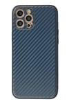 Mey İthalat®  iPhone 12 Pro Max Kılıf Coco Karbon Silikon - Mavi