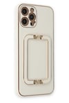 Mey İthalat®  iPhone 12 Pro Max Kılıf Coco Elit Kapak - Beyaz