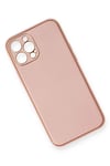 Mey İthalat®  iPhone 12 Pro Max Kılıf Coco Deri Silikon Kapak - Pembe