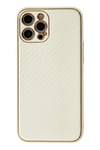Mey İthalat®  iPhone 12 Pro Max Kılıf Coco Karbon Silikon - Beyaz