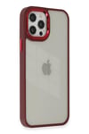 Mey İthalat®  iPhone 12 Pro Max Kılıf Dora Kapak - Kırmızı