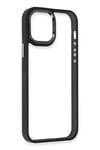 Mey İthalat®  iPhone 12 Pro Max Kılıf Dora Kapak - Siyah