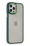 Mey İthalat®  iPhone 12 Pro Max Kılıf Dora Kapak - Haki Yeşil