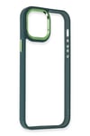 Mey İthalat®  iPhone 12 Pro Max Kılıf Dora Kapak - Haki Yeşil
