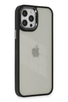 Mey İthalat®  iPhone 12 Pro Max Kılıf Dora Kapak - Siyah