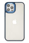 Mey İthalat®  iPhone 12 Pro Max Kılıf Dora Kapak - Mavi