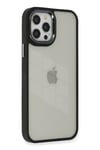 Mey İthalat®  iPhone 12 Pro Max Kılıf Dora Kapak - Siyah
