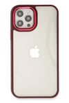 Mey İthalat®  iPhone 12 Pro Max Kılıf Dora Kapak - Kırmızı