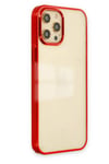 Mey İthalat®  iPhone 12 Pro Max Kılıf Element Silikon - Kırmızı