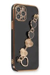 Mey İthalat®  iPhone 12 Pro Max Kılıf Esila Silikon - Siyah