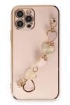 Mey İthalat®  iPhone 12 Pro Max Kılıf Esila Silikon - Pudra