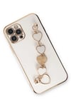 Mey İthalat®  iPhone 12 Pro Max Kılıf Esila Silikon - Beyaz