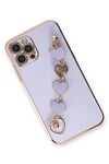 Mey İthalat®  iPhone 12 Pro Max Kılıf Esila Silikon - Lila