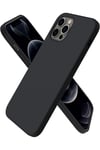 Mey İthalat®  iPhone 12 Pro Max Kılıf First Silikon - Siyah