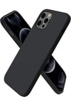 Mey İthalat®  iPhone 12 Pro Max Kılıf First Silikon - Siyah