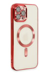 Mey İthalat®  iPhone 12 Pro Max Kılıf Kross Magneticsafe Kapak - Kırmızı
