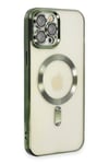 Mey İthalat®  iPhone 12 Pro Max Kılıf Kross Magneticsafe Kapak - Koyu Yeşil