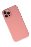 Mey İthalat®  iPhone 12 Pro Max Kılıf Lansman Glass Kapak - Pembe