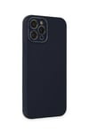 Mey İthalat®  iPhone 12 Pro Max Kılıf Lansman Glass Kapak - Lacivert