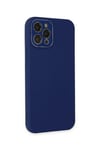 Mey İthalat®  iPhone 12 Pro Max Kılıf Lansman Glass Kapak - Sky Blue