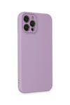 Mey İthalat®  iPhone 12 Pro Max Kılıf Lansman Glass Kapak - Lila