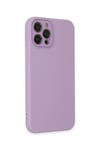 Mey İthalat®  iPhone 12 Pro Max Kılıf Lansman Glass Kapak - Lila