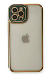 Mey İthalat®  iPhone 12 Pro Max Kılıf Liva Lens Silikon - Yeşil