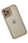Mey İthalat®  iPhone 12 Pro Max Kılıf Liva Lens Silikon - Lila