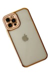 Mey İthalat®  iPhone 12 Pro Max Kılıf Liva Lens Silikon - Rose