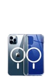 Mey İthalat®  iPhone 12 Pro Max Kılıf Magneticsafe Şeffaf Silikon - Şeffaf