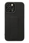 Mey İthalat®  iPhone 12 Pro Max Kılıf Mega Standlı Silikon - Siyah