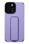Mey İthalat®  iPhone 12 Pro Max Kılıf Mega Standlı Silikon - Lila