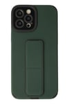 Mey İthalat®  iPhone 12 Pro Max Kılıf Mega Standlı Silikon - Yeşil