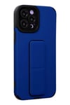Mey İthalat®  iPhone 12 Pro Max Kılıf Mega Standlı Silikon - Mavi