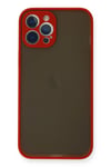 Mey İthalat®  iPhone 12 Pro Max Kılıf Montreal Silikon Kapak - Kırmızı