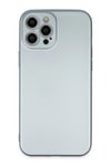 Mey İthalat®  iPhone 12 Pro Max Kılıf Nano içi Kadife Silikon - Sky Blue
