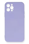Mey İthalat®  iPhone 12 Pro Max Kılıf Nano içi Kadife Silikon - Lila