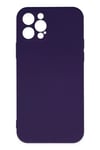 Mey İthalat®  iPhone 12 Pro Max Kılıf Nano içi Kadife Silikon - Mor