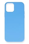 Mey İthalat®  iPhone 12 Pro Max Kılıf Nano içi Kadife Silikon- Mavi