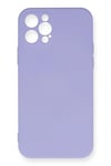 Mey İthalat®  iPhone 12 Pro Max Kılıf Nano içi Kadife Silikon - Lila